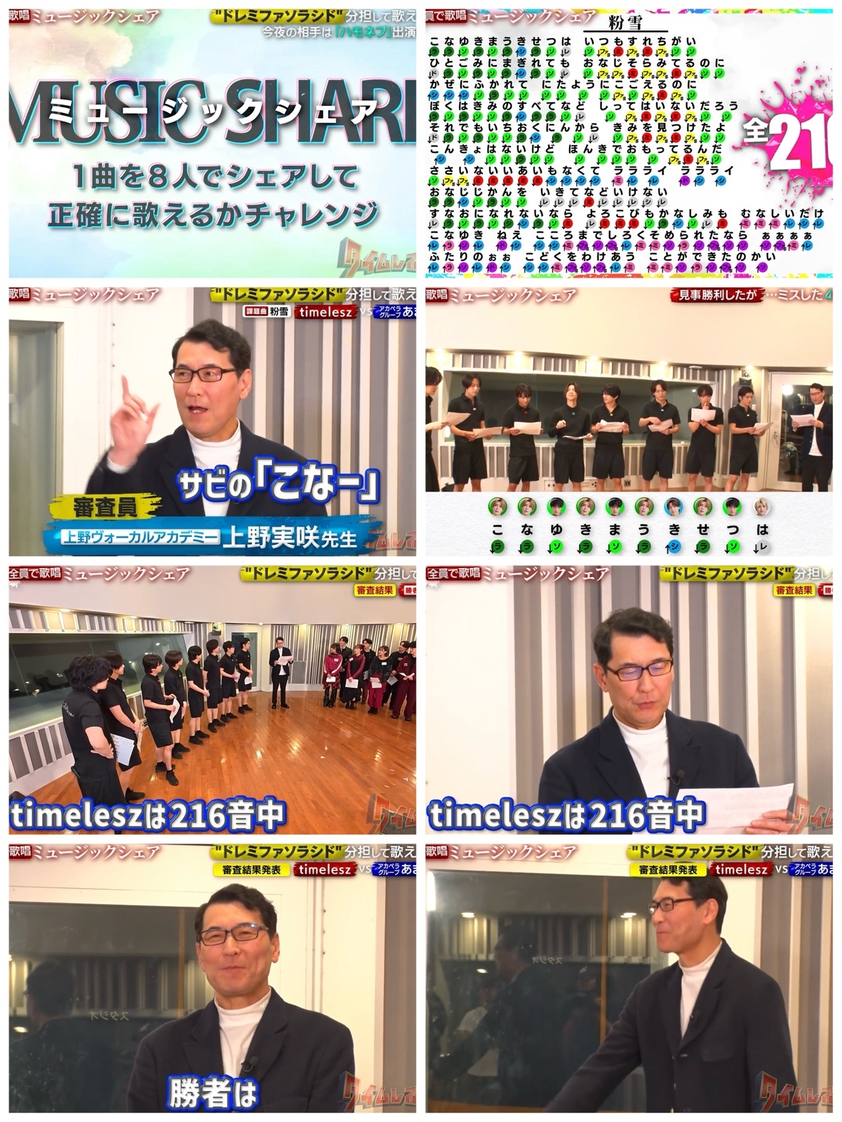 タイムレスマンハモネプあまのん粉雪ミュージックシェア審査員ボイストレーナー上野実咲先生ボーカルスクール上野ヴォーカルアカデミー